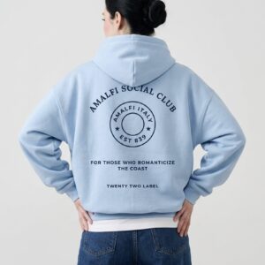 custom sky blue amalfi coast hoodie