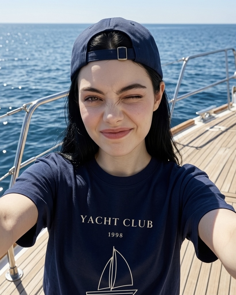 yacht club 1998 boxy navy tee yacht club 1998 boxy navy tee