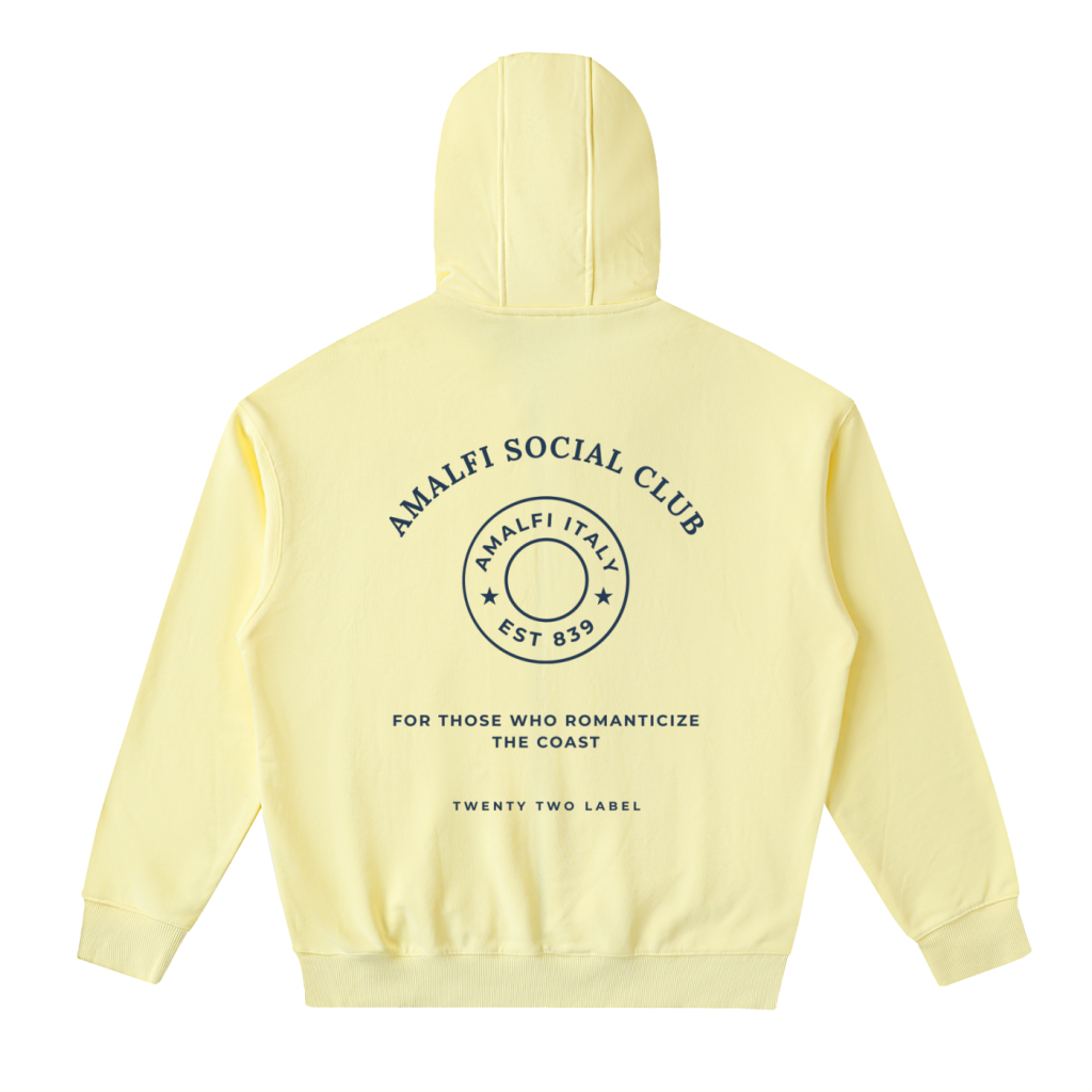 custom butter yellow heavyweight amalfi coast hoodie custom butter yellow heavyweight amalfi coast hoodie