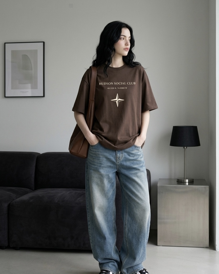 hudson social club oversized tee hudson social club oversized tee