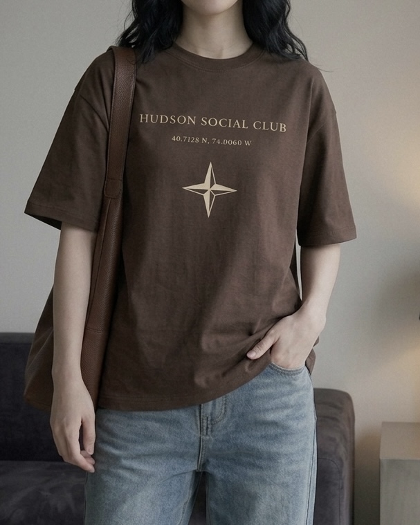 hudson social club oversized tee hudson social club oversized tee