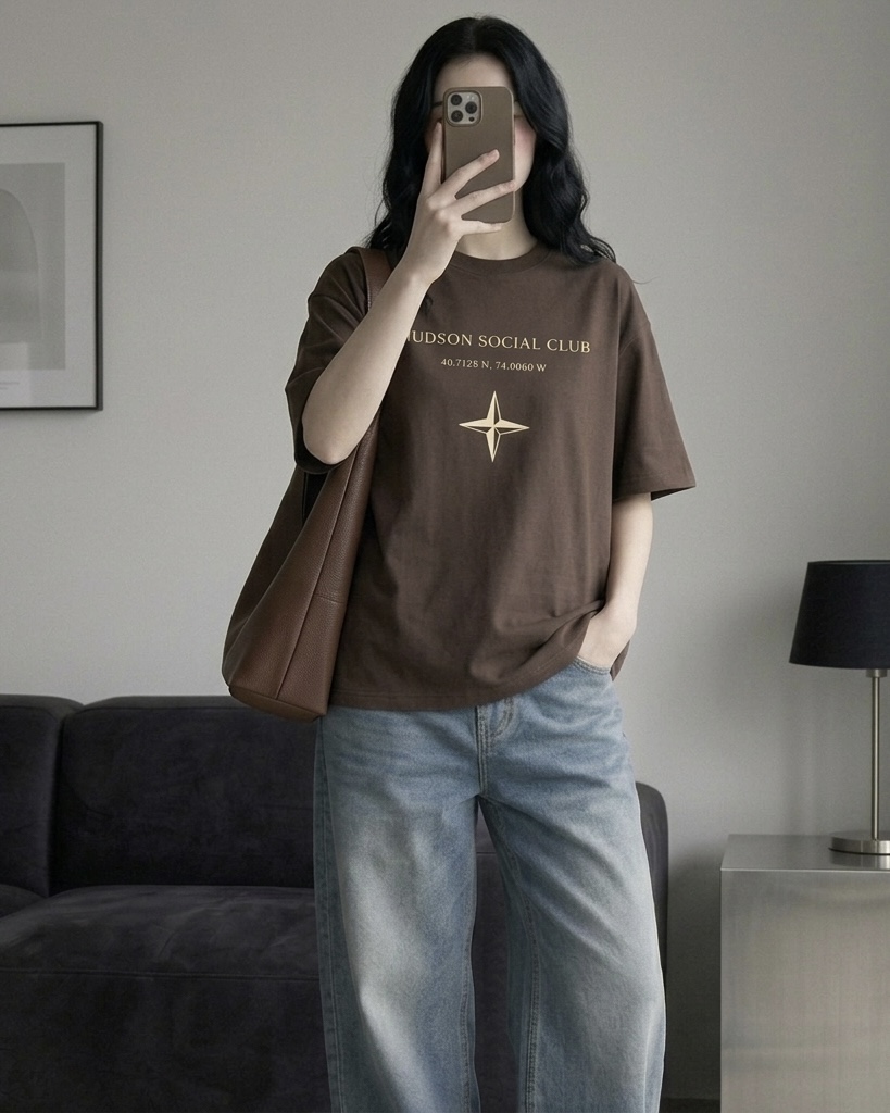 hudson social club oversized tee hudson social club oversized tee
