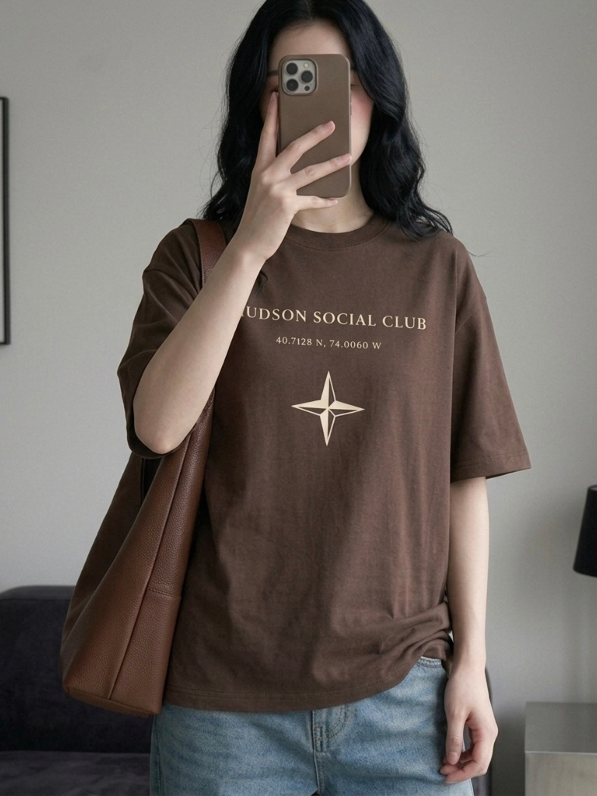hudson social club oversized tee hudson social club oversized tee